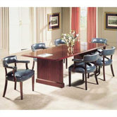 Traditional 72" W Rectangle Conference Table