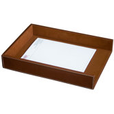 3200 Series Leather Front-Load Legal Tray in Rustic Brown