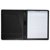 Leather Portfolios Standard Top-Grain Padfolio in Black