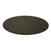 1000 Series Classic Leather 17 x 14 Oval Conference Pad in Black