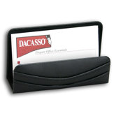 1000 Series Classic Leather Business Card Holder in Black