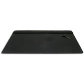 1000 Series Classic Leather 34 x 20 Top-Rail Desk Pad in Black