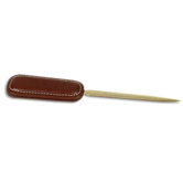 3200 Series Leather Letter Opener in Rustic Brown