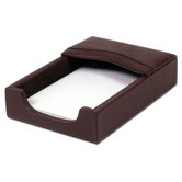 1000 Series Classic Leather  4 x 6 Memo Holder in Chocolate Brown
