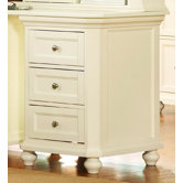 8891 Series Three Drawer Cabinet in White