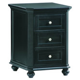 8891 Series Three Drawer Cabinet in Black