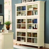 8891 Series Stackable Bookcase Top Crown in White