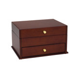 Jewelry Storage Lucie One Drawer in Dark Cherry / Ice Blue
