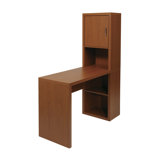 Fusion Library Desk with Storage Compartment