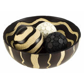 African Craft Bowl with Balls