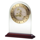 World Time Arch  Quartz Table Clock