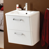 Palamas 50cm WH Vanity Set in White
