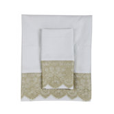 Tango Lace 300 Thread Count Sheet Set in Ice
