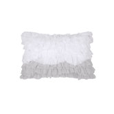 Opera Pillow in White / Dove Grey