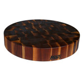 BoosBlock Round Walnut Butcher Block Cutting Board