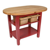 Eliptical C-Table Kitchen Island