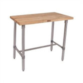 Cucina Americana Classico Prep Table with Wood Top