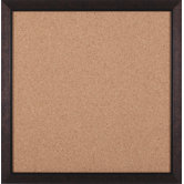 Modern Square Brown Cork Board - 27" x 27"