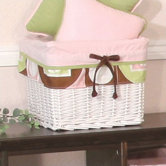 Modern Baby Girl Caffe Wicker Basket