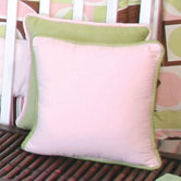 Modern Baby Girl Caffe Pillow in Pink