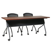 Nesting Training Table with Modesty Panel