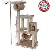 62" Casita Fur Cat Tree