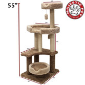 55" Kitty Jungle Gym Cat Tree