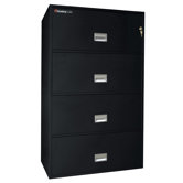 1 Hr Fireproof Key Lock 4 Drawer Letter File Safe