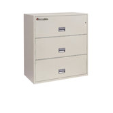 1 Hr Fireproof Key Lock 3 Drawer Letter File Safe
