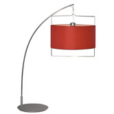 Passion Arc Lamp in Chrome/Satin Nickel