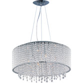 Spiral 10 Light Drum Pendant