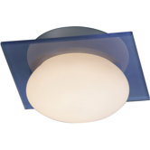 Buttons 1 Light Semi Flush Mount