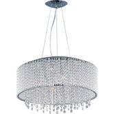 Spiral 10 Light Drum Pendant