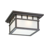 Barton  Flush Mount in Olde World Iron