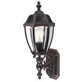 Roseville One Outdoor Wall Lantern in Antique Bronze