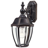 Roseville 15.25" H Outdoor Wall Lantern in Antique Bronze