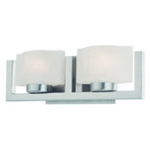 Uptown  Vanity Light  in Satin Nickel