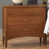 Cherry Garden 3 Drawer Nightstand