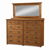 Mission 12 Drawer Dresser