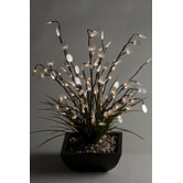 Lighted Dollar in Square Planter