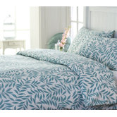 Laurel Bedding Set in Teal and Ivory