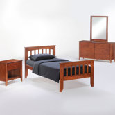 Zest Licorice Slat Bedroom Collection