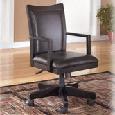 High-Back Carlyle Swivel Office Chair with Arm
