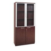 High Wall Cabinet with Glass Doors