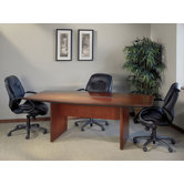 12' Corsica Boat-Shaped Conference Table