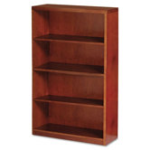 Mira Series Wood Veneer 4-Shelf Bookcase