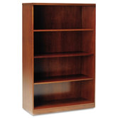 Stella Series Veneer 4-Shelf Bookcase in Toffee