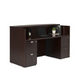 Mira Reception Station with File Pedestals Cabinets