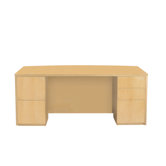 Luminary Double Pedestal Bow Front Desk