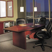 7' Corsica Boat Shaped Conference Table